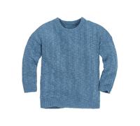 Disana Kinder Leinen-Pullover taubenblau Gr.122/128
