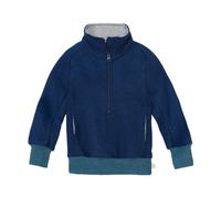 Disana Kinder Pullover Troyer Wollwalk Bio-Merinowolle marine Gr. 122/128