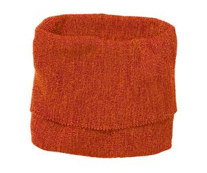Disana Kinder Schlauchschal Bio-Merinowolle melange-orange-bordeaux Gr. 2