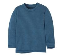 Disana Strick-Pullover Kinder - 100% Bio-Merino - atmungsaktiv Unisex Gr. 86-140 - nachhaltig & fair - schlicht, modern & perfekt zum Kombinieren - Made in Germany | Taubenblau Gr. 122-128