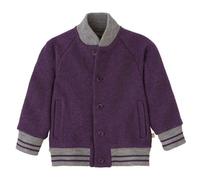 Disana Kleinkinder Walk-College-Jacke kbT Schurwolle Aubergine 134/140