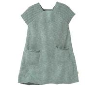 Disana LEINEN-Strickkleid Mädchen-Sommer-Kleid | Bio-Baumwolle kühlendes Bio-Leinen | Frühjahr Sommer | Knielang | Baby Kleinkind Kind | Made in Germany | GOTS IVN Zertifiziert