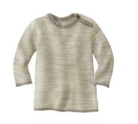 Disana Melange-Pullover 50/56 grau-natur
