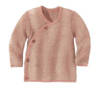 disana - Kid's Melange-Jacke - Merinojacke, Gr. 74-80, rosa/braun (Rosé/Natural)