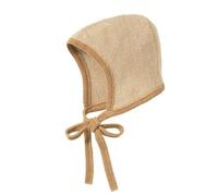 Disana Strick-Häubchen bio Merinowolle Karamell-Natur 0