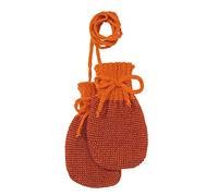 Disana Strick-Handschuhe Gr.0 orange-bordeaux