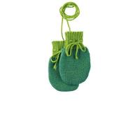 Disana Strick-Handschuhe bio Merinowolle Grün Melange
