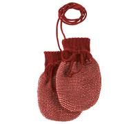 Baby Handschuhe melange-bordeaux Gr.00 Disana