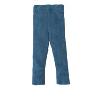Disana Strick-Leggings Baby & Kinder - 100% Bio-Merino - atmungsaktiv, warm & weich - Unisex Gr. 62 - 140 - nachhaltig & fair dehnbar - Made in Germany | Taubenblau Gr. 74-80