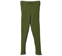 Disana Strick-Leggings Baby & Kinder - 100% Bio-Merino - atmungsaktiv, warm & weich - Unisex Gr. 62 - 140 - nachhaltig & fair dehnbar - Made in Germany | Oliv Gr. 86-92