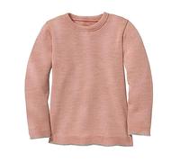 Disana Strick-Pullover, 100% Bio-Merinowolle GOTS, IVN Best | Zeitloses Design | Kleinkind, Kind, Unisex | Made in Germany| Rosé Gr. 98-104