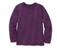 Disana Strick-Pullover, 100% Bio-Merinowolle GOTS, IVN Best | Zeitloses Design | Kleinkind, Kind, Unisex | Made in Germany| Pflaume Gr. 86-92
