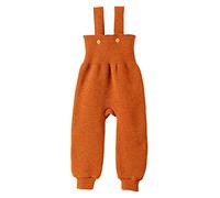 Disana Strick-TRÄGERHOSE Neugeborene & Kleinkind - 100% Bio-Merino - atmungsaktiv, warm Unisex Gr. 50 - 104 - nachhaltig & fair - mit hohem Bund - Made in Germany | Orange Gr. 86-92