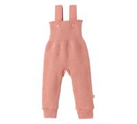 Disana Strick-TRÄGERHOSE Neugeborene & Kleinkind - 100% Bio-Merino - atmungsaktiv, warm Unisex Gr. 50 - 104 - nachhaltig & fair - mit hohem Bund - Made in Germany | Softpink Gr. 74-80