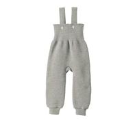 Disana Strick-TRÄGERHOSE Neugeborene & Kleinkind - 100% Bio-Merino - atmungsaktiv, warm Unisex Gr. 50 - 104 - nachhaltig & fair - mit hohem Bund - Made in Germany | Grau Gr. 86-92