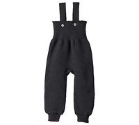 Disana Strick-TRÄGERHOSE Neugeborene & Kleinkind - 100% Bio-Merino - atmungsaktiv, warm Unisex Gr. 50 - 104 - nachhaltig & fair - mit hohem Bund - Made in Germany | Anthrazit Gr. 86-92