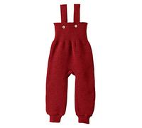 Disana Strick-TRÄGERHOSE Neugeborene & Kleinkind - 100% Bio-Merino - atmungsaktiv, warm Unisex Gr. 50 - 104 - nachhaltig & fair - mit hohem Bund - Made in Germany | Bordeaux Gr. 50-56