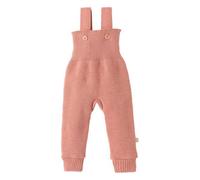 Disana Strick-TRÄGERHOSE Neugeborene & Kleinkind - 100% Bio-Merino - atmungsaktiv, warm Unisex Gr. 50 - 104 - nachhaltig & fair - mit hohem Bund - Made in Germany | Softpink Gr. 74-80