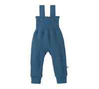 Disana Strick-TRÄGERHOSE Neugeborene & Kleinkind - 100% Bio-Merino - atmungsaktiv, warm Unisex Gr. 50 - 104 - nachhaltig & fair - mit hohem Bund - Made in Germany | Taubenblau Gr. 98-104
