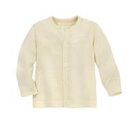 Disana WABENSTRICK-Jacke Kinder Sommer-Jacket | 100% Bio-Merinowolle | Frühjahr Sommer Herbst | Knopfleiste | Baby Kleinkind Kind Unisex | Made in Germany | GOTS IVN Zertifiziert | Natur Gr. 122-128