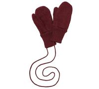 Disana WALK-HANDSCHUHE Baby & Kinder - 100% Bio-Merino, Wollwalk - wetterfest & super warm - unisex in 3 Größen - nachhaltig & fair - mit Strickkordel verbunden - made in Germany | Cassis Gr. 1