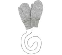 Disana WALK-HANDSCHUHE Baby & Kinder - 100% Bio-Merino, Wollwalk - wetterfest & super warm - unisex in 3 Größen - nachhaltig & fair - mit Strickkordel verbunden - made in Germany | Grau Gr. 2