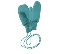 Disana WALK-HANDSCHUHE Baby & Kinder - 100% Bio-Merino, Wollwalk - wetterfest & super warm - unisex in 3 Größen - nachhaltig & fair - mit Strickkordel verbunden - made in Germany | Lagoon Gr. 2