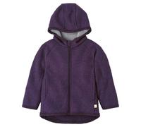 disana - Kid's Walk-Jacke Zipp - Wolljacke, Gr. 122-128, lila (Aubergine)