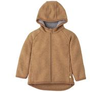Walkjacke mit Reissverschluss karamell 134/140