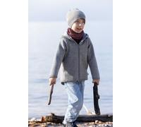 disana - Kid's Walk-Jacke Zipp - Wolljacke, Gr. 86-92, grau (Grau)