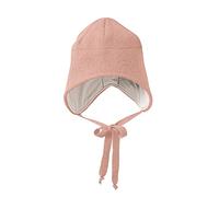 Disana WALK-MÜTZE, 100% Bio-Merinowolle GOTS, IVN Best - Futter: 100% Bio-Baumwolle | Besonders warme und weiche Wintermütze | Baby Kleinkind Kind Unisex | Made in Germany | Rosé Gr. 1