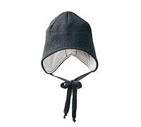 Disana WALK-MÜTZE, 100% Bio-Merinowolle GOTS, IVN Best - Futter: 100% Bio-Baumwolle | Besonders warme und weiche Wintermütze | Baby Kleinkind Kind Unisex | Made in Germany | Anthrazit Gr. 2