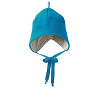 Disana WALK-MÜTZE, 100% Bio-Merinowolle GOTS, IVN Best - Futter: 100% Bio-Baumwolle | Besonders warme und weiche Wintermütze | Baby Kleinkind Kind Unisex | Made in Germany | Blau Gr. 1