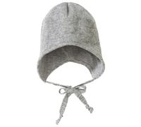 Disana WALK-MÜTZE, 100% Bio-Merinowolle GOTS, IVN Best - Futter: 100% Bio-Baumwolle | Besonders warme und weiche Wintermütze | Baby Kleinkind Kind Unisex | Made in Germany | Grau Gr. 1