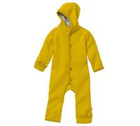 Disana WALK-OVERALL, 100% Bio-Merinowolle GOTS, IVN Best | mit Umklappbündchen | Newborn Baby Kleinkind Kind Unisex | Made in Germany | Curry Gr. 50-56