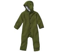 Disana Walk-Overall 100% Bio-Merinowolle GOTS IVN Best mit Umklappbündchen Unisex Oliv Gr. 50/56