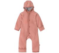 Disana WALK-OVERALL Baby & Kinder - 100% Bio-Merino, Wollwalk - atmungsaktiv & angenehm wärmend - unisex Gr. 50 - 104 - nachhaltig & fair - mit Umschlagbündchen - made in Germany | Softpink Gr. 50-56