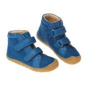 disana & werner Kinderschuhe Klettstiefel Bio-Leder Wollfilz Natur-Kautschuk Blau 25