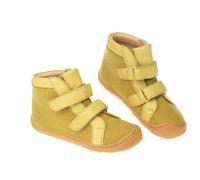 disana & werner Kinderschuhe Klettstiefel Bio-Leder Wollfilz Natur-Kautschuk Gold 24