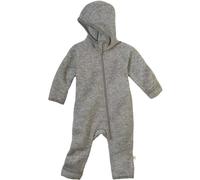 Disana ZIPP-OVERALL Baby & Kinder - 100% Bio-Merino, Wollwalk - atmungsaktiv & angenehm wärmend - unisex Gr. 50 - 116 - nachhaltig & fair - mit Reißverschluss - made in Germany | Grau Gr. 86-92