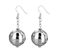 Disco Ball Ohrringe | Damen Dangle 70s Mirror Drop for Theme Parties, Birthdays, Weddings, Festivals
