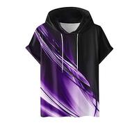 Discounter Hoodie Damen Kurzarm Einfarbig Kapuzenpullover Modische Sweatshirt Mit Kapuze Locker Kapuzenpulli Plus Size Hoody Oberteile Bequem Baumwolle Bluse Sommer Klassisch Tops Sportshirt