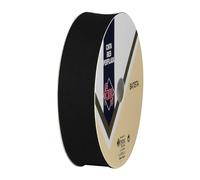 Discover Lifestyle & Fashion Fabrics Schrägband, Polycotton, Polyester-Baumwolle, Nähen, Paspelierung, Wimpelkette, dekorative Bordüre, Einfassung, große Farbpalette, Schwarz , 18mm, per Metre