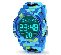 Dislocati Armbanduhr Kinderuhr Jungen 6-15 Jahre, Weihnachten Geschenk Kinder Armbanduhr Digitaluhren Geschenke für Kinder 6-15 Jahre Jungen Spielzeug ab 6-12 Jahre Mädchen Flik Flak Uhren Jungen