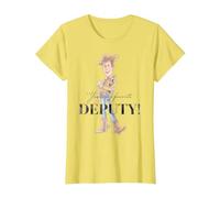 Disney 100 and Pixar's Toy Story Woody My Favorite Deputy T-Shirt, Damen, Gelb, 3XL