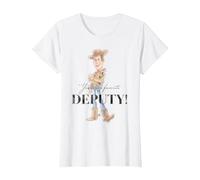 Disney 100 and Pixar's Toy Story Woody My Favorite Deputy T-Shirt, Damen, Weiß, 3XL