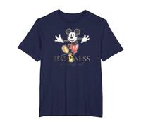 Disney 100 Anniversary Mickey Mouse D100 Quote Happiness T-Shirt, Herren Große Größen, Marineblau, 2X Tall
