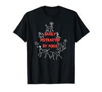 Disney 101 Dalmatians "Easily Distracted by Dogs" Funny Dog T-Shirt