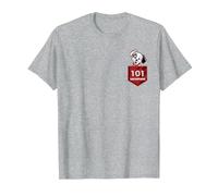 Disney 101 Dalmatians Puppy Patch Pocket T-Shirt, Herren, Grau Meliert, 5XL