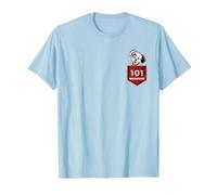 Disney 101 Dalmatians Puppy Patch Pocket T-Shirt, Herren, Himmelblau, XL